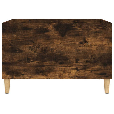LP-levyjen säilytyskaappi savutammi 74,5x38x48 cm tekninen puu