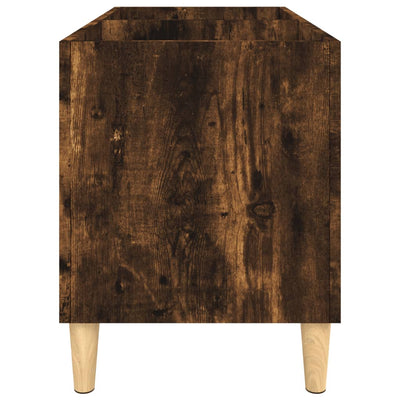 LP-levyjen säilytyskaappi savutammi 74,5x38x48 cm tekninen puu
