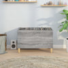 LP-levyjen säilytyskaappi harmaa Sonoma 74,5x38x48 cm puu