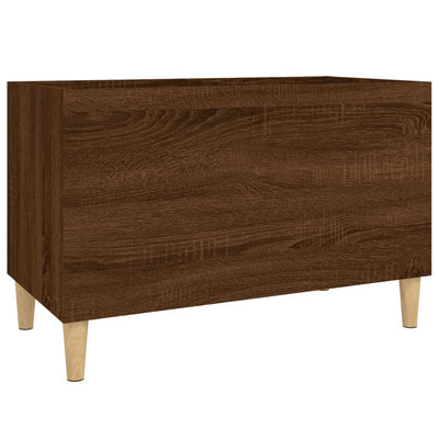 LP-levyjen säilytyskaappi ruskea tammi 74,5x38x48 cm puu