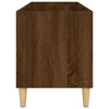 LP-levyjen säilytyskaappi ruskea tammi 74,5x38x48 cm puu