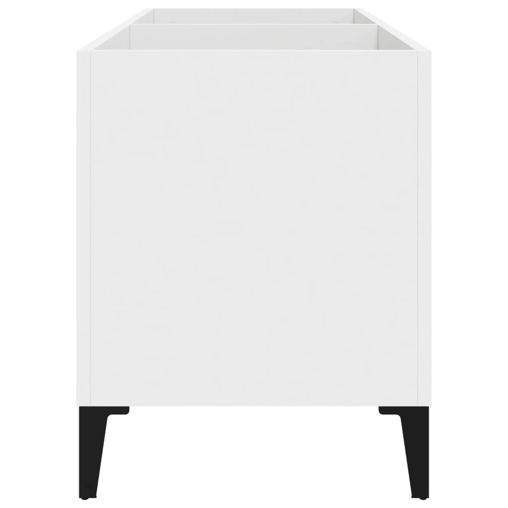 Valkoinen lp-levyjen säilytyskaappi Terezia 74,5x38x48cm (puinen)