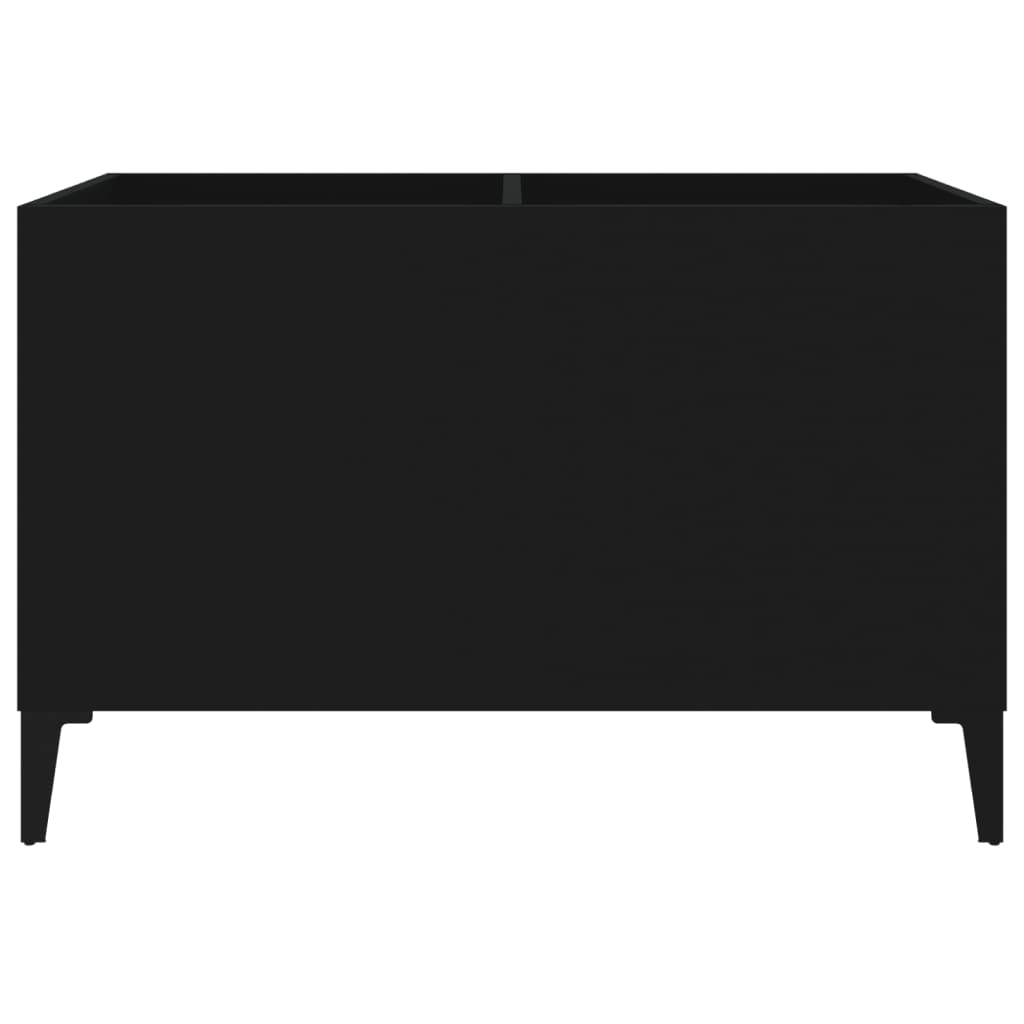 Musta lp-levyjen säilytyskaappi Terezia 74,5x38x48cm (puinen)