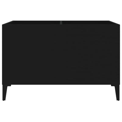 LP-levyjen säilytyskaappi musta 74,5x38x48 cm tekninen puu