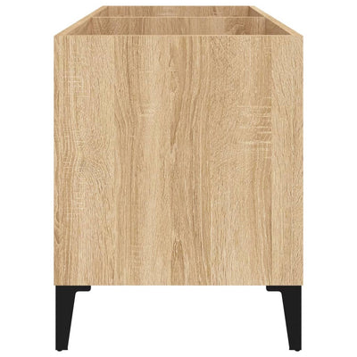 LP-levyjen säilytyskaappi Sonoma-tammi 74,5x38x48 cm puu