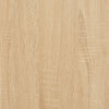 LP-levyjen säilytyskaappi Sonoma-tammi 74,5x38x48 cm puu