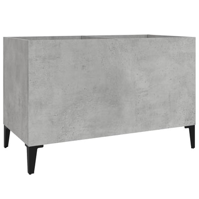 LP-levyjen säilytyskaappi betoninharmaa 74,5x38x48 cm puu