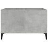 LP-levyjen säilytyskaappi betoninharmaa 74,5x38x48 cm puu