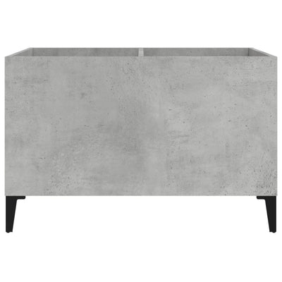 LP-levyjen säilytyskaappi betoninharmaa 74,5x38x48 cm puu