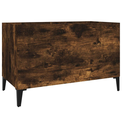 LP-levyjen säilytyskaappi savutammi 74,5x38x48 cm tekninen puu