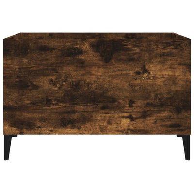 LP-levyjen säilytyskaappi savutammi 74,5x38x48 cm tekninen puu