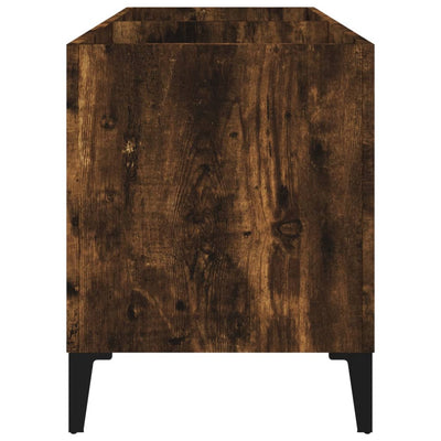 LP-levyjen säilytyskaappi savutammi 74,5x38x48 cm tekninen puu