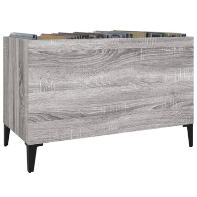 LP-levyjen säilytyskaappi harmaa Sonoma 74,5x38x48 cm puu