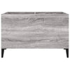 LP-levyjen säilytyskaappi harmaa Sonoma 74,5x38x48 cm puu