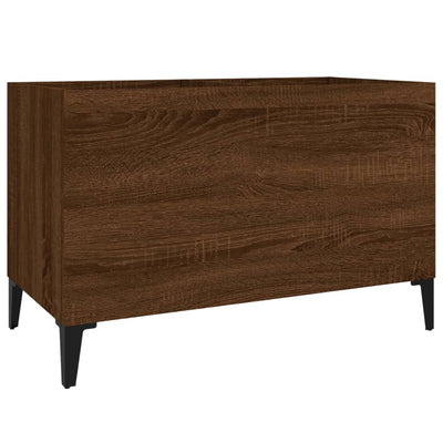 LP-levyjen säilytyskaappi ruskea tammi 74,5x38x48 cm puu
