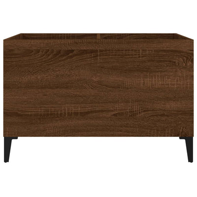 LP-levyjen säilytyskaappi ruskea tammi 74,5x38x48 cm puu