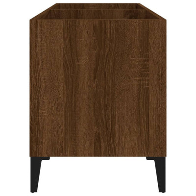 LP-levyjen säilytyskaappi ruskea tammi 74,5x38x48 cm puu