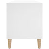 LP-levyjen säilytyskaappi valkoinen 100x38x48 cm tekninen puu