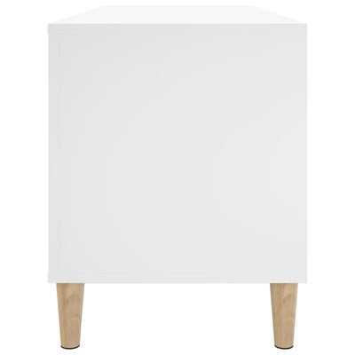 LP-levyjen säilytyskaappi valkoinen 100x38x48 cm tekninen puu