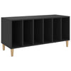 LP-levyjen säilytyskaappi musta 100x38x48 cm tekninen puu
