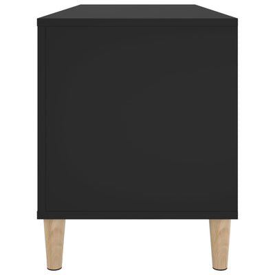 LP-levyjen säilytyskaappi musta 100x38x48 cm tekninen puu