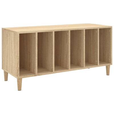 LP-levyjen säilytyskaappi Sonoma-tammi 100x38x48 cm puu