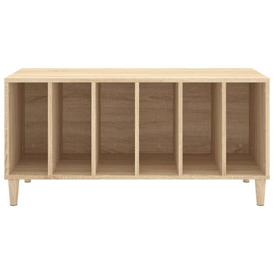 LP-levyjen säilytyskaappi Sonoma-tammi 100x38x48 cm puu