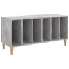 LP-levyjen säilytyskaappi betoninharmaa 100x38x48 cm puu
