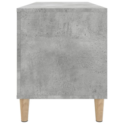 Betoninharmaa lp-levyjen säilytyskaappi Visilina 100x38x48cm (puu)