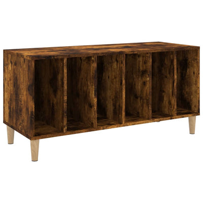 LP-levyjen säilytyskaappi savutammi 100x38x48 cm tekninen puu