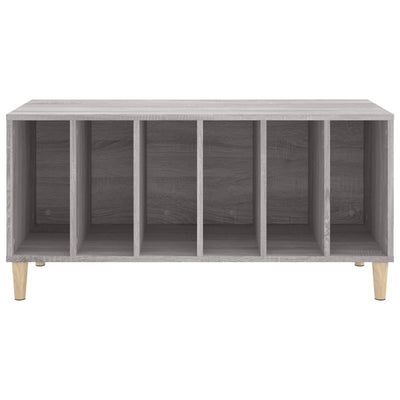 LP-levyjen säilytyskaappi harmaa Sonoma 100x38x48 cm puu