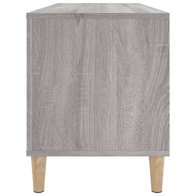 LP-levyjen säilytyskaappi harmaa Sonoma 100x38x48 cm puu