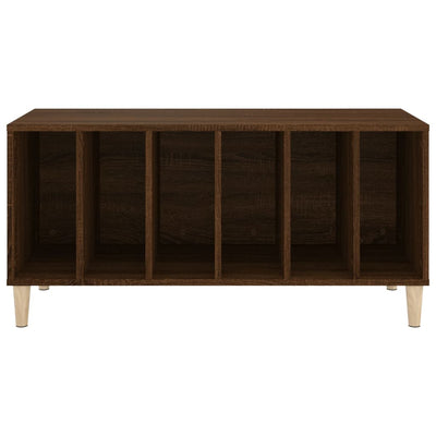 Ruskea tammi lp-levyjen säilytyskaappi Denia 100x38x48cm (puu)