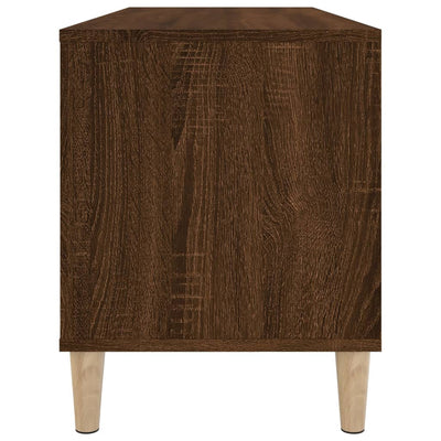 LP-levyjen säilytyskaappi ruskea tammi 100x38x48 cm puu