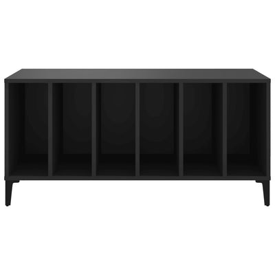 LP-levyjen säilytyskaappi musta 100x38x48 cm tekninen puu