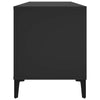 LP-levyjen säilytyskaappi musta 100x38x48 cm tekninen puu