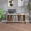 LP-levyjen säilytyskaappi Sonoma-tammi 100x38x48 cm puu