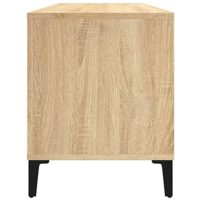 LP-levyjen säilytyskaappi Sonoma-tammi 100x38x48 cm puu
