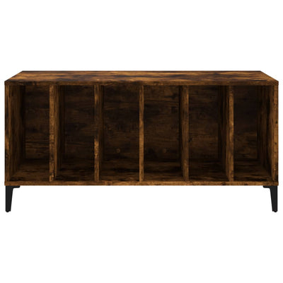 LP-levyjen säilytyskaappi savutammi 100x38x48 cm tekninen puu
