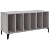 LP-levyjen säilytyskaappi harmaa Sonoma 100x38x48 cm puu