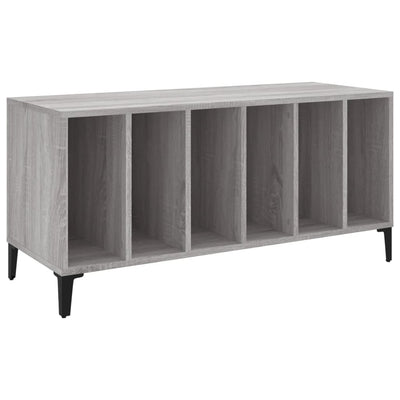 LP-levyjen säilytyskaappi harmaa Sonoma 100x38x48 cm puu