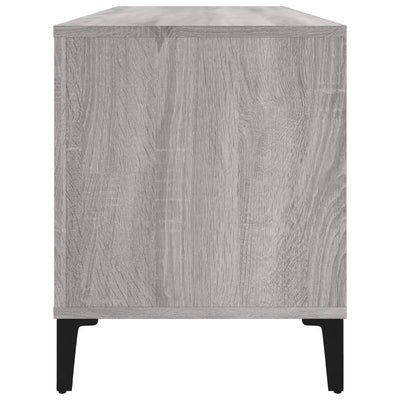 LP-levyjen säilytyskaappi harmaa Sonoma 100x38x48 cm puu