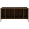 LP-levyjen säilytyskaappi ruskea tammi 100x38x48 cm puu