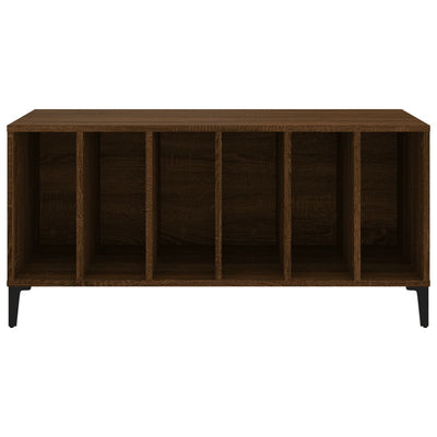 Ruskea tammi lp-levyjen säilytyskaappi Ettie 100x38x48cm (puu)