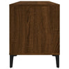 LP-levyjen säilytyskaappi ruskea tammi 100x38x48 cm puu