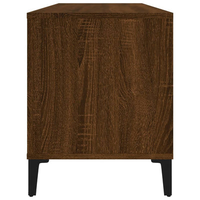 LP-levyjen säilytyskaappi ruskea tammi 100x38x48 cm puu