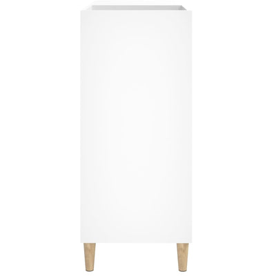LP-levyjen säilytyskaappi valkoinen 84,5x38x89 cm tekninen puu