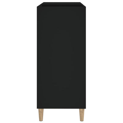 LP-levyjen säilytyskaappi musta 84,5x38x89 cm tekninen puu