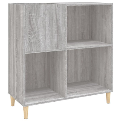 LP-levyjen säilytyskaappi harmaa Sonoma 84,5x38x89 cm puu