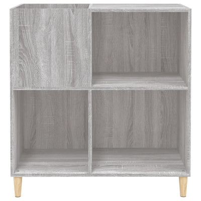 LP-levyjen säilytyskaappi harmaa Sonoma 84,5x38x89 cm puu
